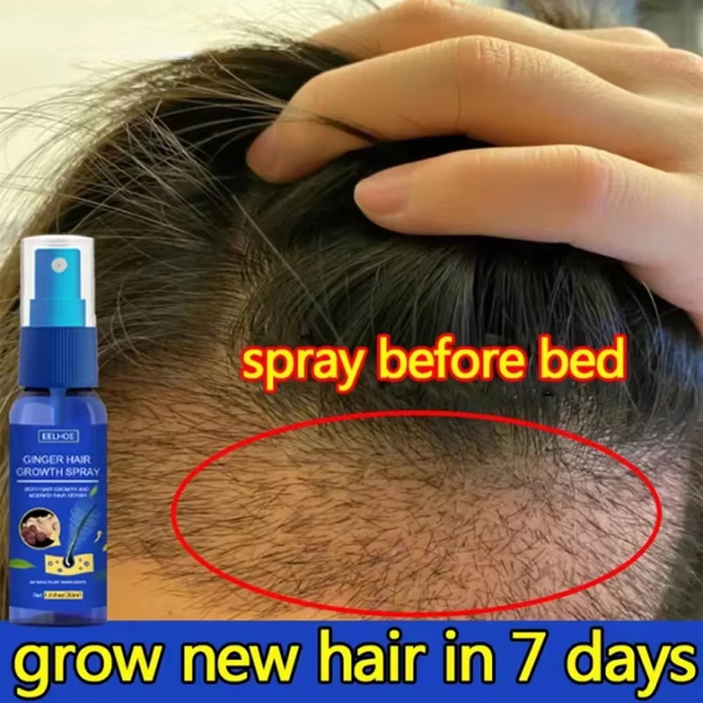 Hair Care For Men - Semprotan Penumbuh Rambut Jahe Cepat, Serum