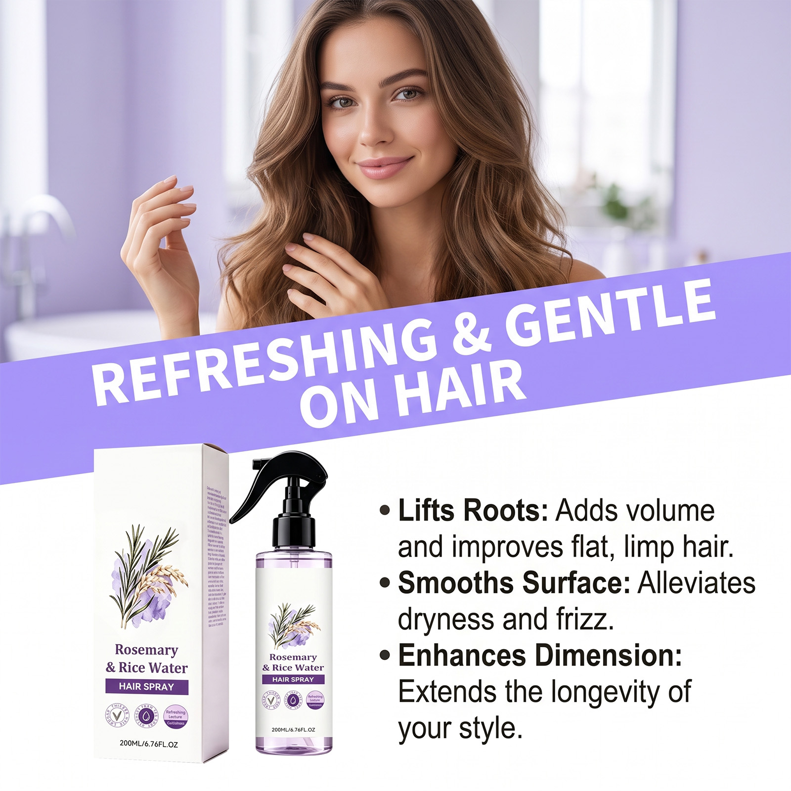 Rosemary Rice Water Hair Mist  - Hair Care With Rice Water ulasan dan harga