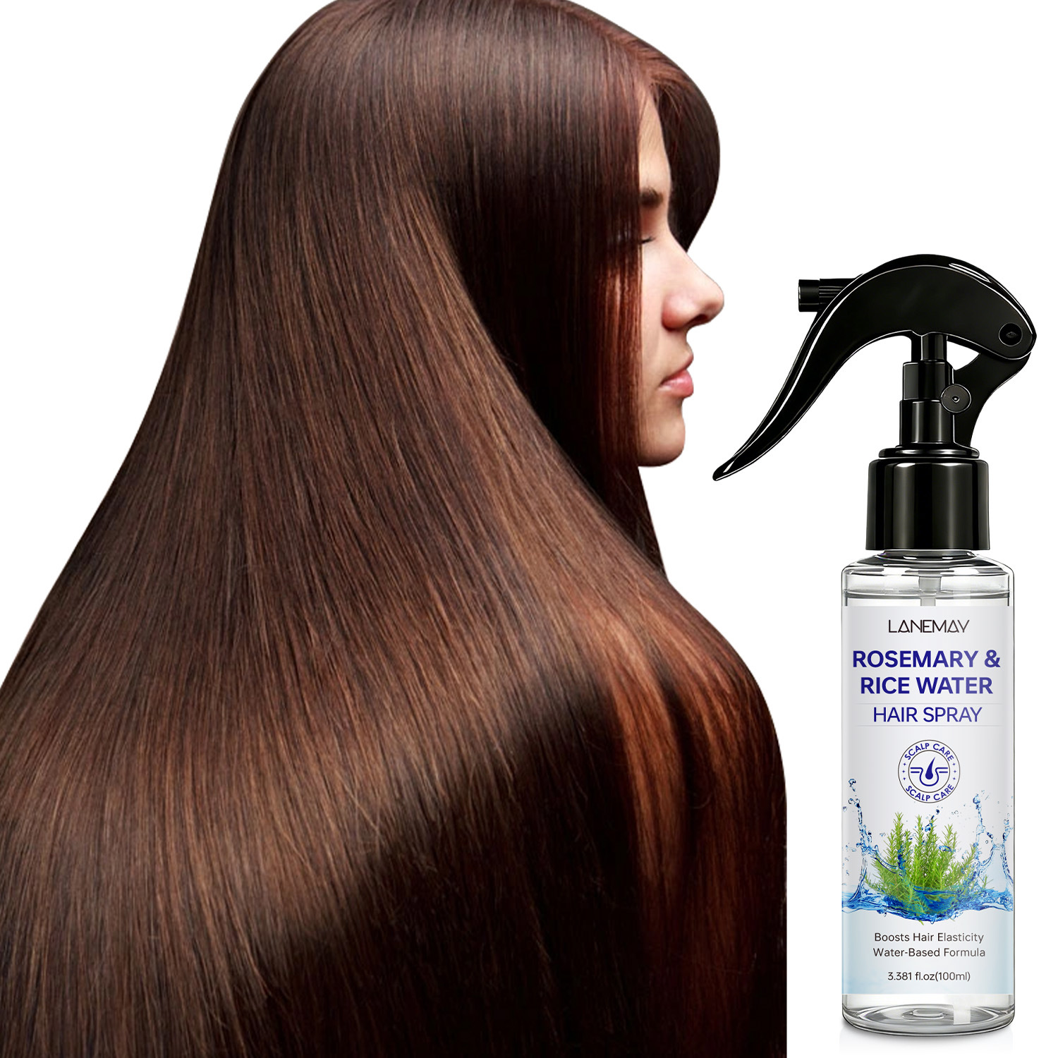 Semprotan Rambut Rosemary & Ai - Hair Care With Rice Water ulasan dan harga